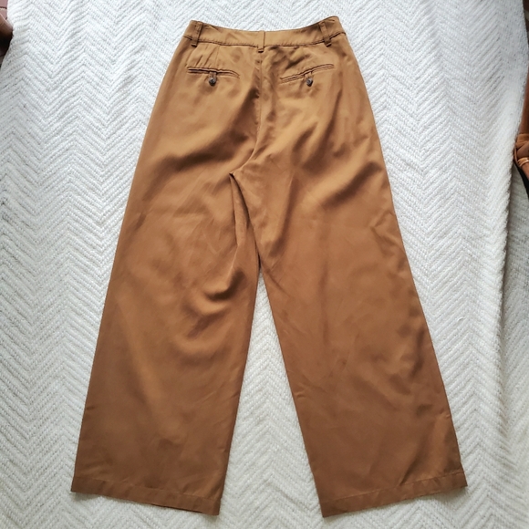 Madewell The Harlow Wide Leg Pants Acorn Brown NWT - Picture 4 of 13